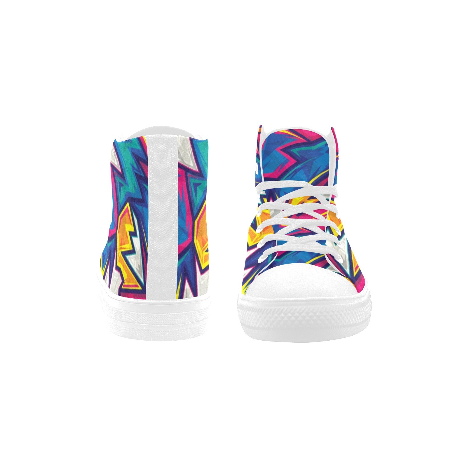 Graffiti Keith Printing Canvas Shoe Hi Top 0170 white Mans Womans