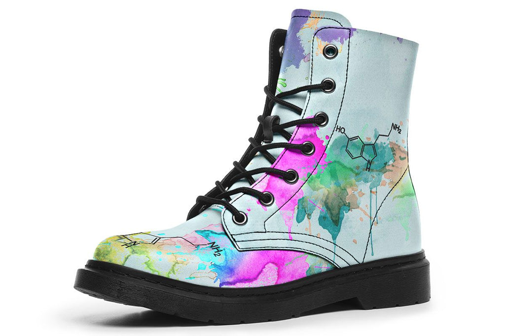 Serotonin Print Soft PU Boot Stitch Sole 058-3 big size mans womans