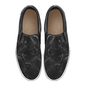 Charcole Print Canvas Slipon Shoe 0100 black man woman