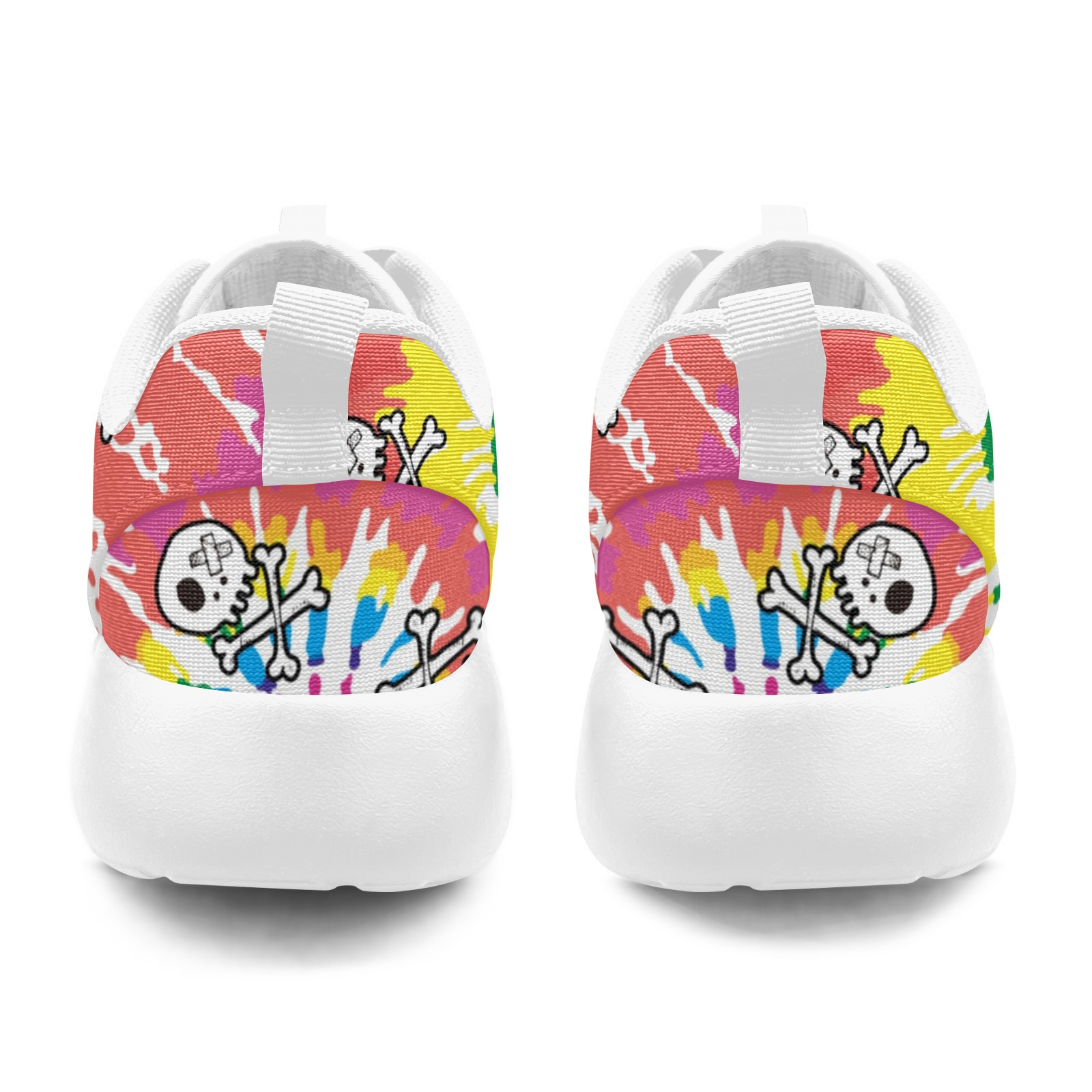 Small Skulls Printed Sneakers 02001 white mans womans athltics