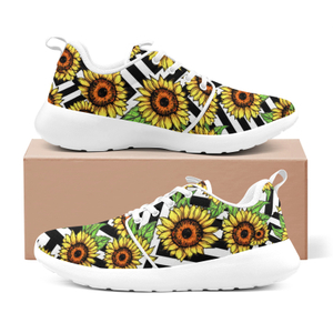 Sunflower Printed Sneakers 02001 white mans womans athltics