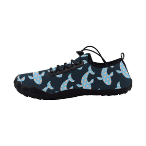 Whale Pink Bubble Marine Mammal Dark Print Neoprene SBR Jessy Aqua Shoe Lace Water Flow 21093 black big size man woman