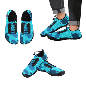 Sea Turtles Tortoies Blue Print Neoprene SBR Jessy Aqua Shoe Lace Water Flow 21093 black big size man woman