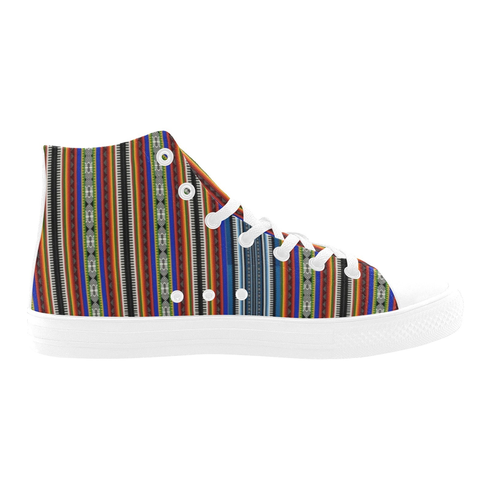 Drug Rug Cotton Pattern Printing Canvas Shoe Hi Top 0170 mans womans