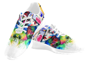 Adult White Diginal Art Sneakers 0200 Mans Womans