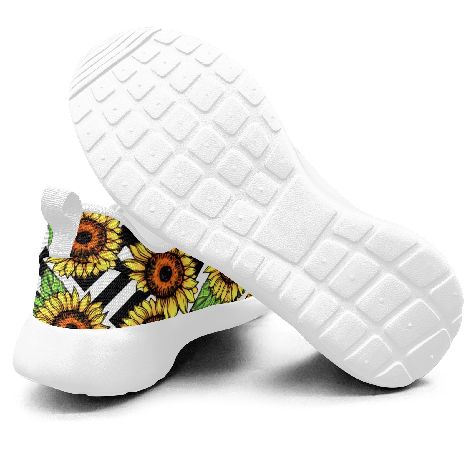 Sunflower Printed Sneakers 02001 white mans womans athltics