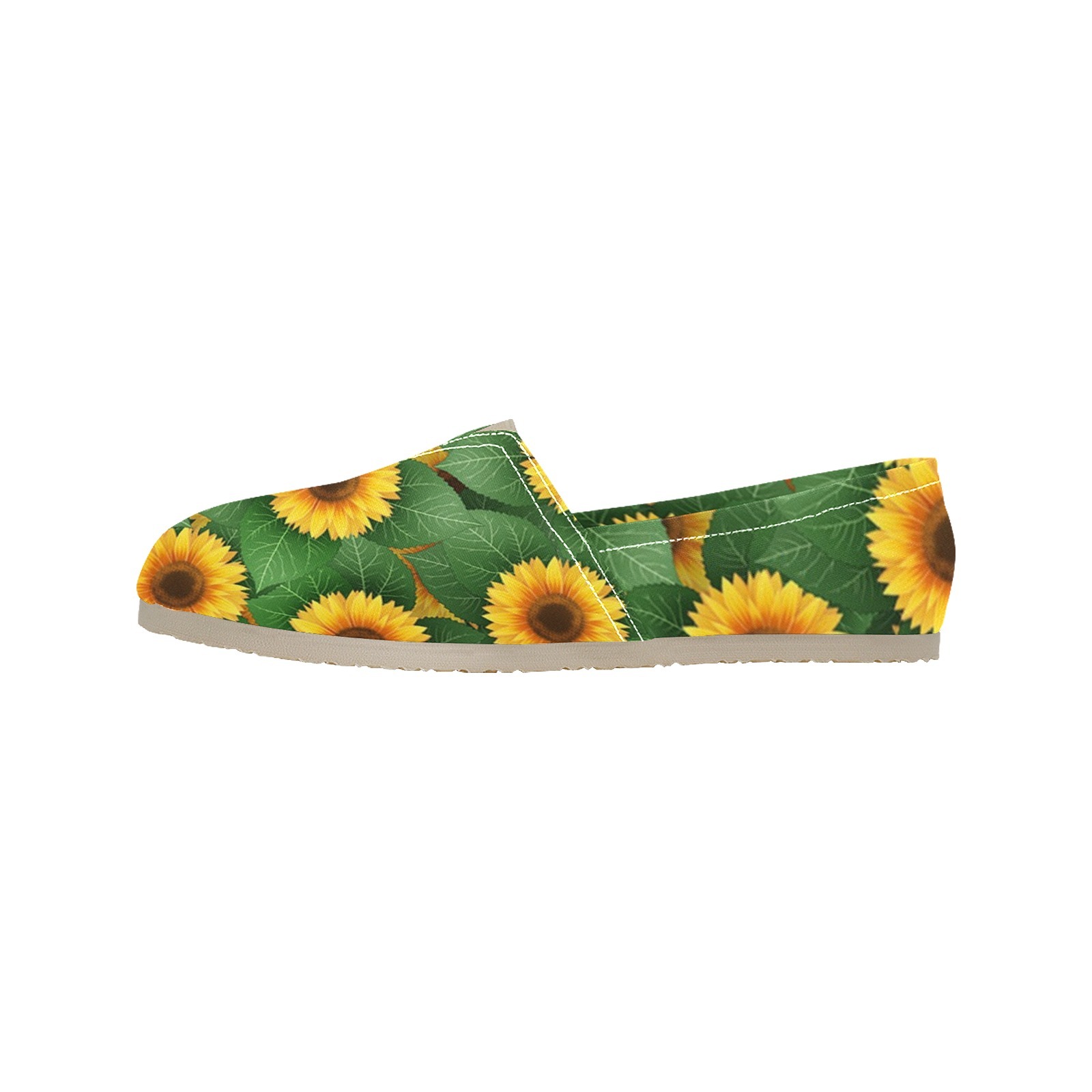 Sunflower Yellow Green Print Canvas Casual Shoe Lightweight Breathable 1206 Mans Womans