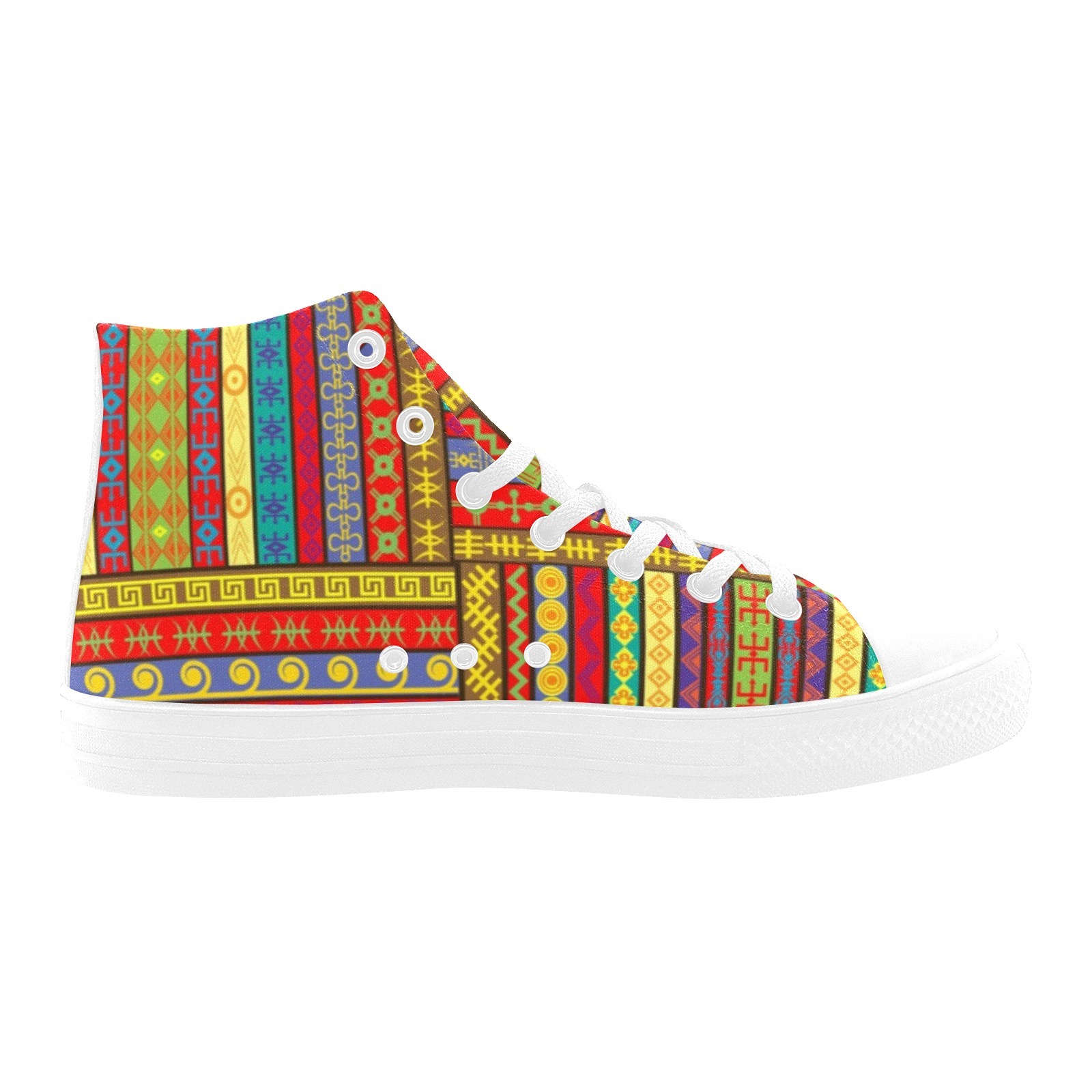 Rugs Seamless Pattern Printing Canvas Shoe Hi Top 0170 White Mans Womans