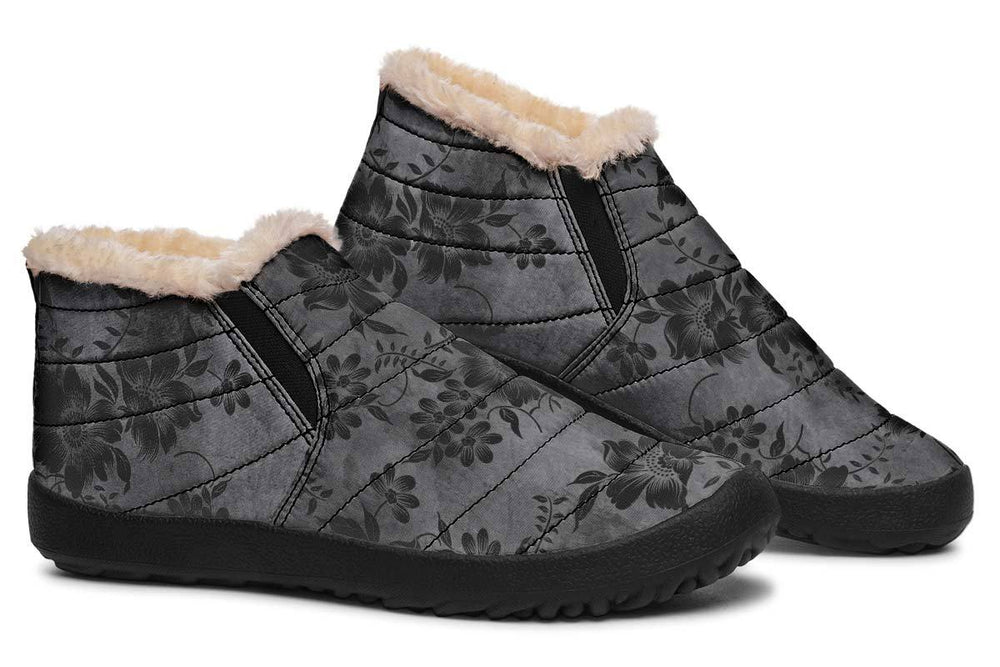 Grey Sophie Print winter Fur Sneakers Soft 1929 black man woman