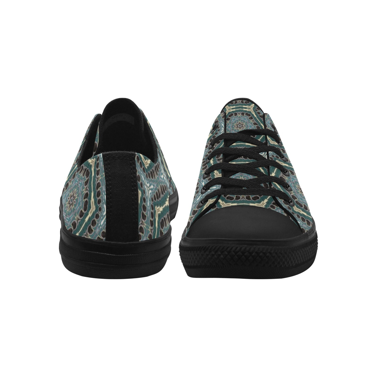 Blue Seemless Poshmark Hexagon Print Sneakers Low Top 0180 black mans womans