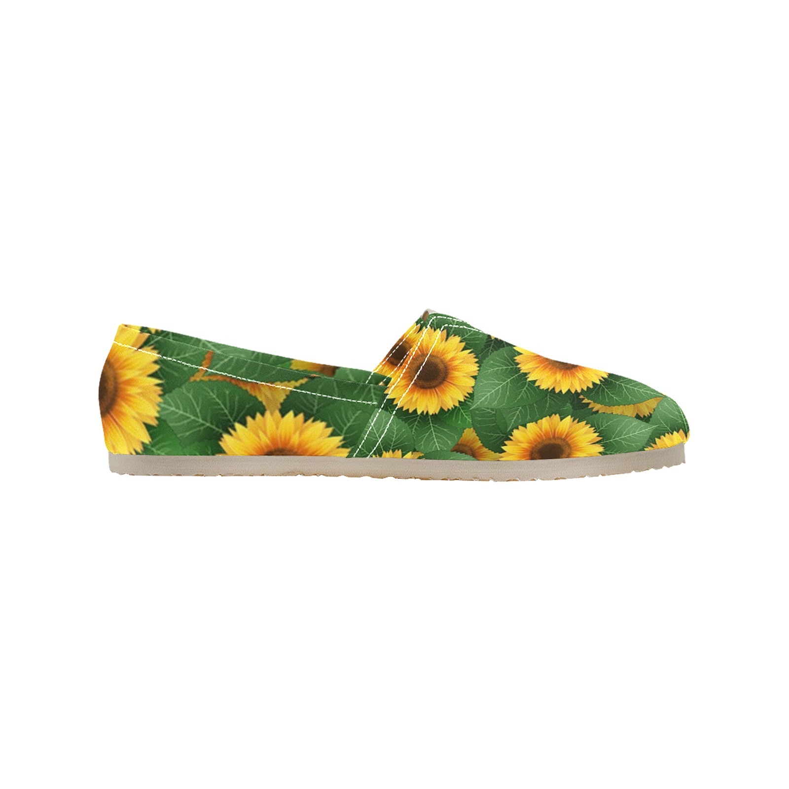 Sunflower Yellow Green Print Canvas Casual Shoe Lightweight Breathable 1206 Mans Womans