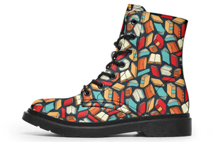 BookLove print soft PU Boot stitch sole 058-3 big size mans womans