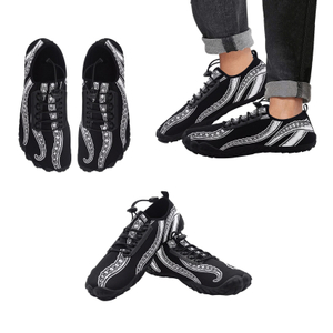 Cirrus Dark Sea Feeler Tentacle Print Neoprene SBR Jessy Aqua Shoe Lace Water Flow 21093 black big size man woman