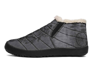 Bohemian Wolf Print winter Fur Sneakers Soft 1929 black man woman