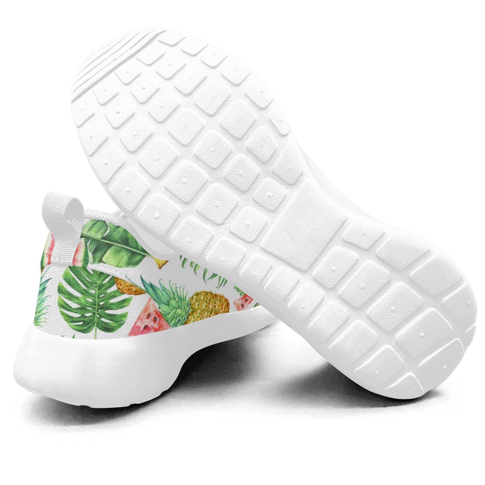 Pineapple Hot Printed Sneakers 02001 white mans womans athltics