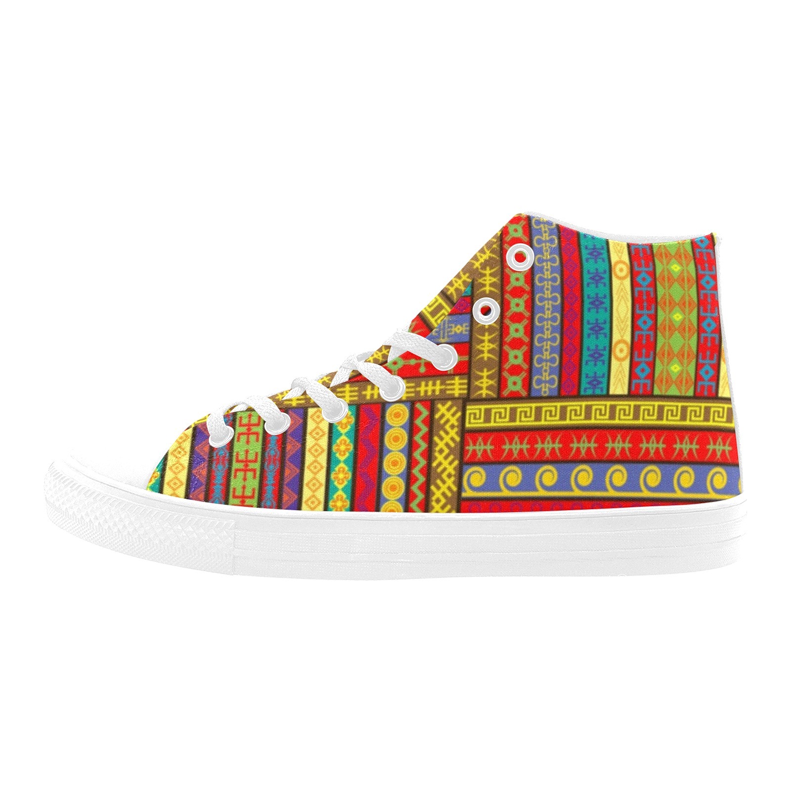 Rugs Seamless Pattern Printing Canvas Shoe Hi Top 0170 White Mans Womans