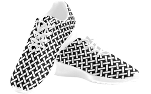 Horizontal Seamless Pattern Design Sneakers Sport Shoe 0200 Mans Womans