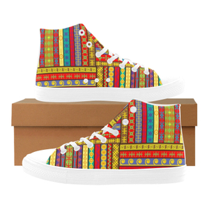 Rugs Seamless Pattern Printing Canvas Shoe Hi Top 0170 White Mans Womans