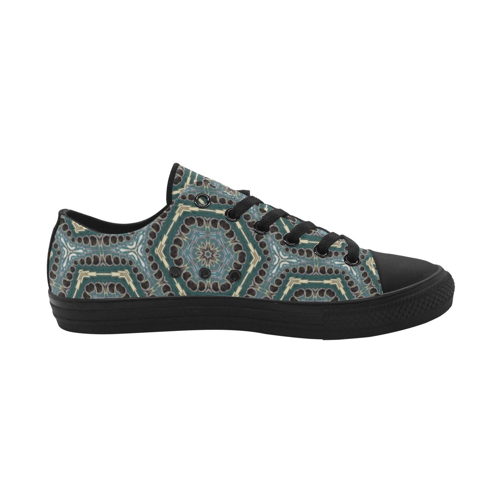 Blue Seemless Poshmark Hexagon Print Sneakers Low Top 0180 black mans womans