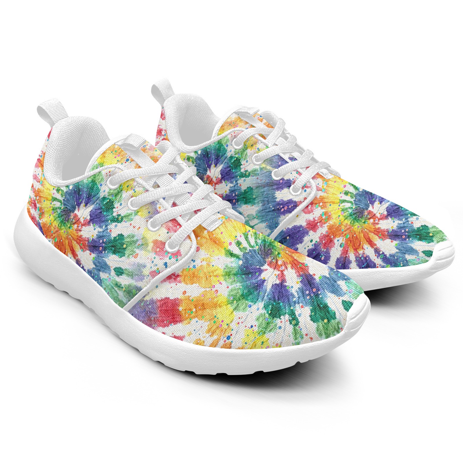 Colorful Floral Hot Printed Sneakers 02001 white mans womans athltics