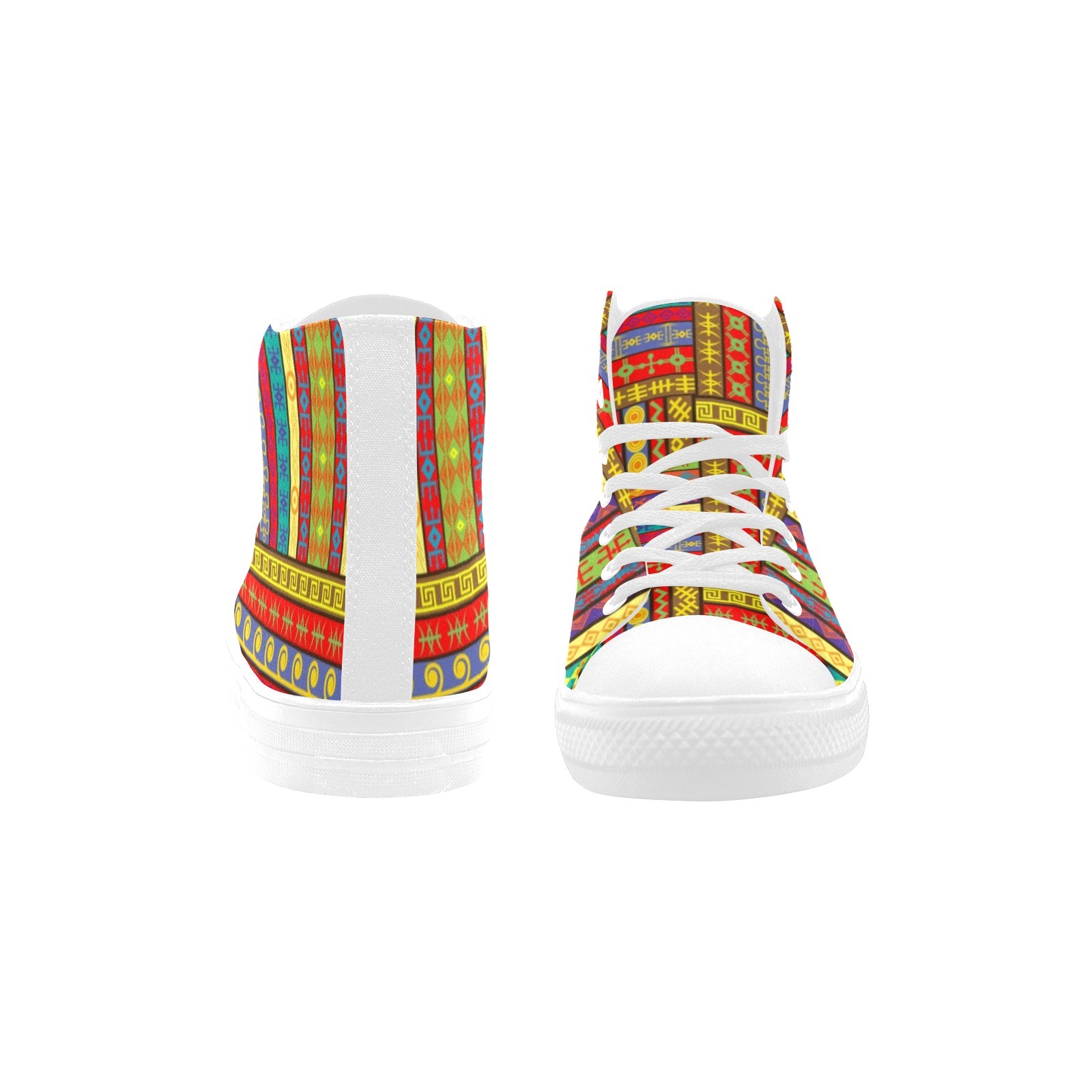 Rugs Seamless Pattern Printing Canvas Shoe Hi Top 0170 White Mans Womans