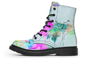 Serotonin Print Soft PU Boot Stitch Sole 058-3 big size mans womans